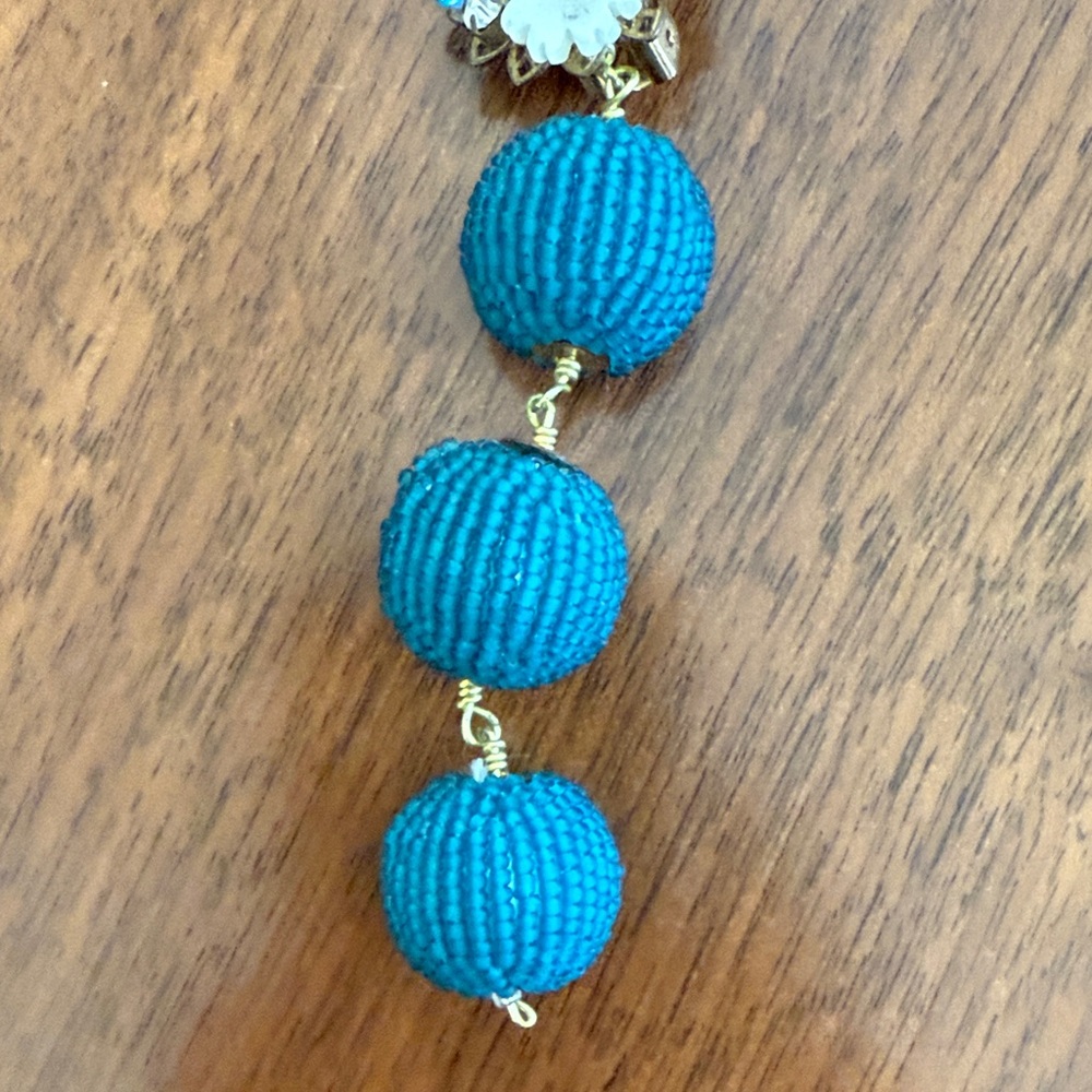Mercedes Salazar Beaded Clip On Earrings - Picture 3 of 5